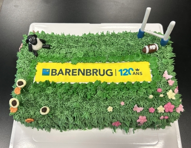 photo gateau 120ans Barenbrug Montévrain