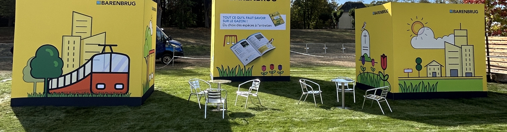 photo des barbox avec visuels du guide du gazon pour les paysagistes